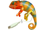 USBカメレオン（オレンジ）