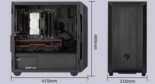 【⠀ゲーミングデスクトップpc】G-GEAR GI7J-C91T/CP2