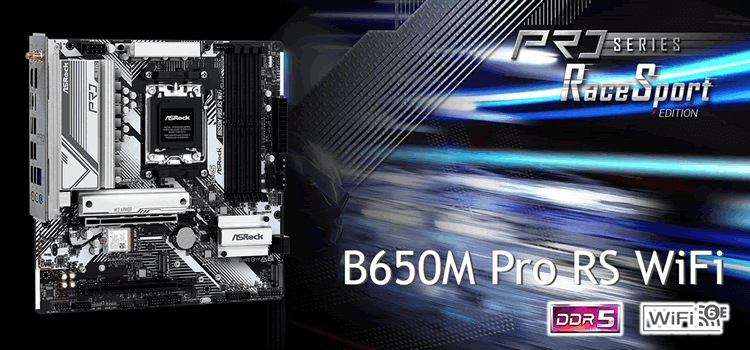 ASRock�� �}�U�[�{�[�h B650M Pro RS WiFi
