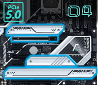 PCIe5.0スロット & M.2スロット搭載
